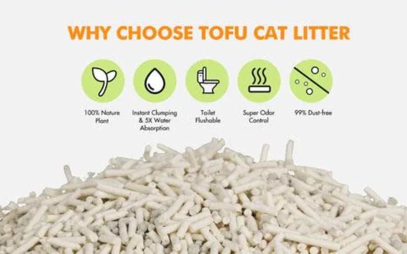 Michu Natural Clumping Tofu Cat Litter  5.5lb/88oz