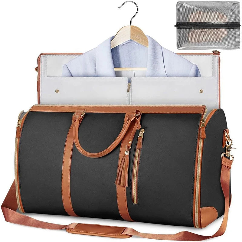 Travel Suit Bag Large Capacity Foldable Luggage Bag Travel Portable Crossbody Handbag