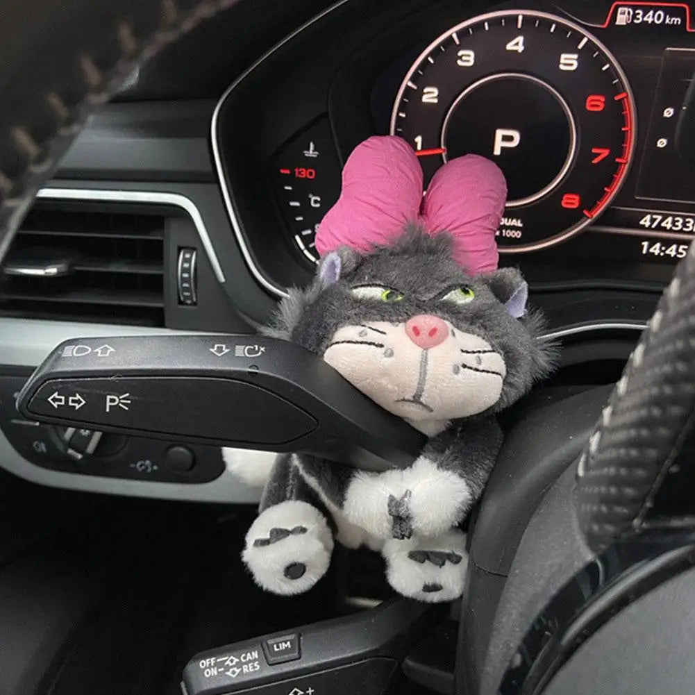 Cute Cat Plush Doll Creative Gift Car Windshield Wiper Decorations Home Decoration Accessories Home Desk Ornament