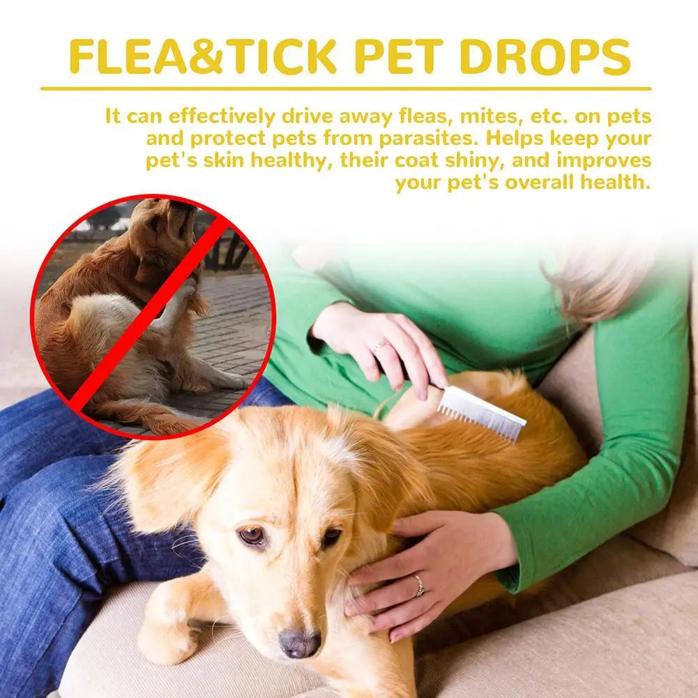 1pcs Dogs And Cats Anti Flea Drops Lice Remove Relieve Skin Itching External Insect Repellent Supplies Pet Tick Treatment Drops