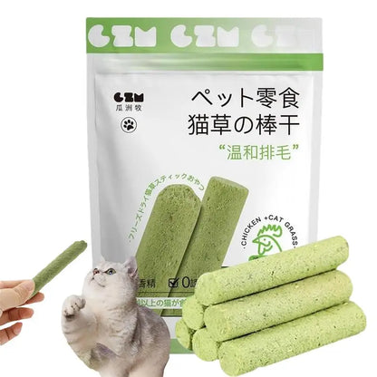 貓草棒貓草咀嚼棒天然牙齒清潔劑去除排骨幼貓寵物零食牙齒護理幼貓口腔健康