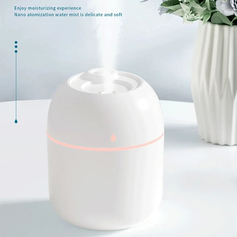 Portable 220ml H2o Mini Cup Spray Mist humidifier Double Wet Aroma Essential Oil Diffuser Car usb air humidifier