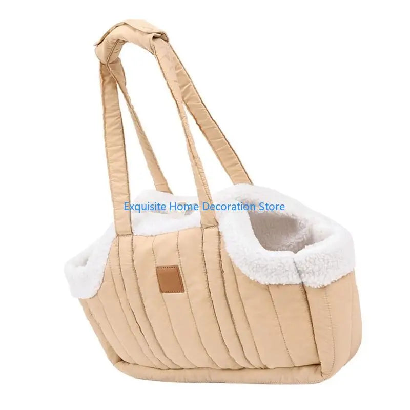 L5BF Pet Handbag Cats Carriers Bag Soft Big Capacity with Safety Strap Breathable Pet Carriers Sightseeing Bag