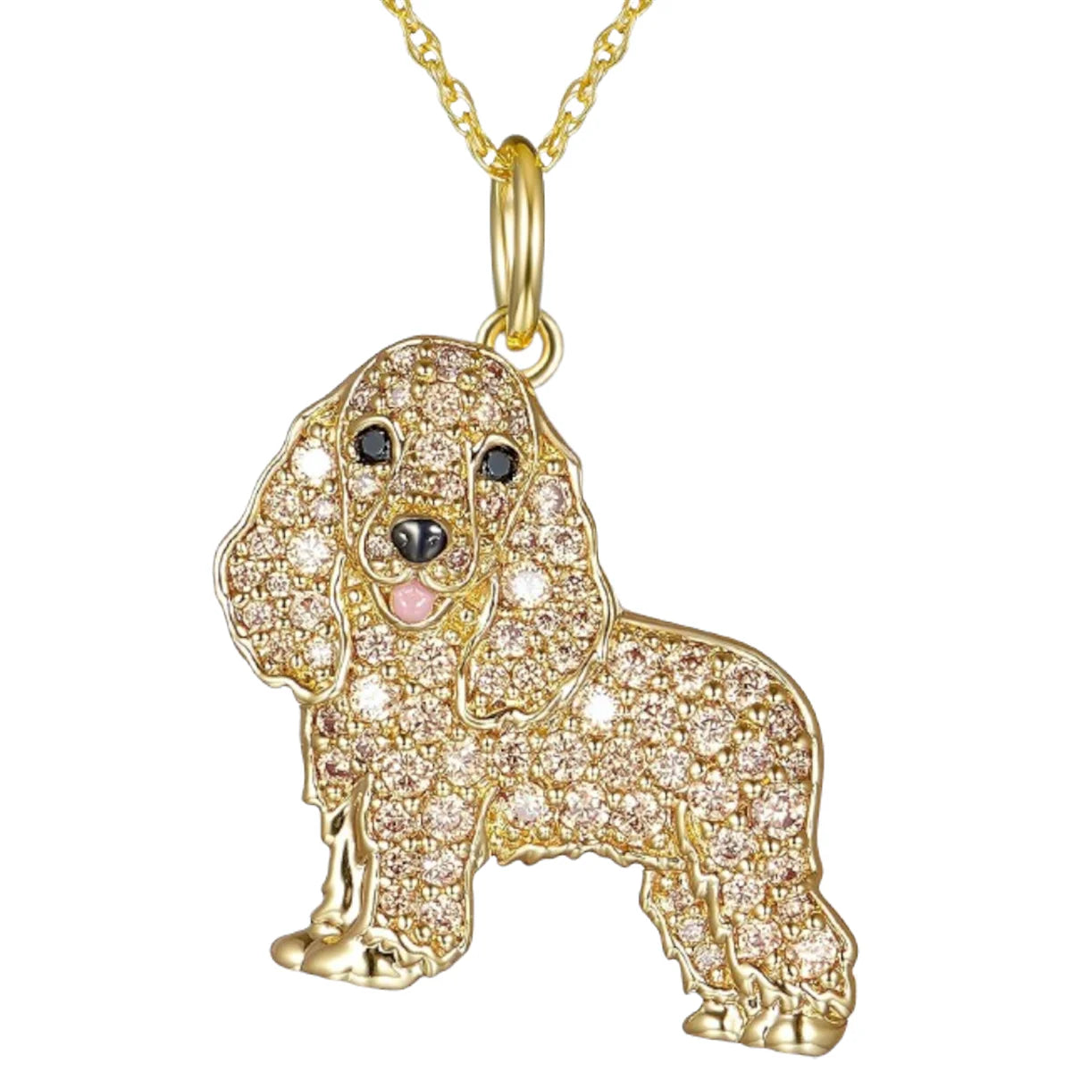 Exquisite and Cute Schnauzer Dog Pendant Necklace for Women Elegant Pet Puppy Jewelry Animal Accessories