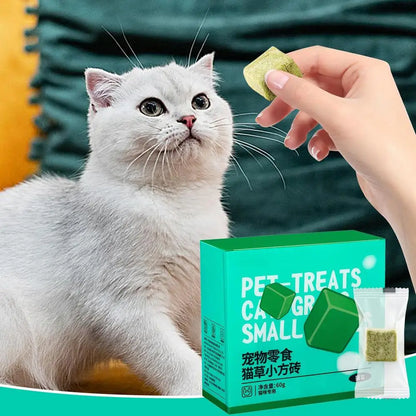 60g Cat Teeth Edible Catnip Toy Cat Grass Snack Natural Freeze Dried Pet Teething Molars Stick Natural Grass Snack for Cat