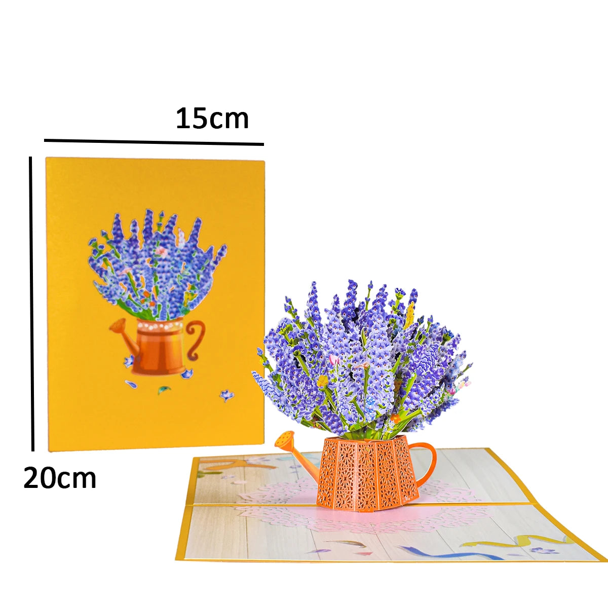 Pop-Up Flower Card Flora 3D Greeting Card for Birthday and Festivals