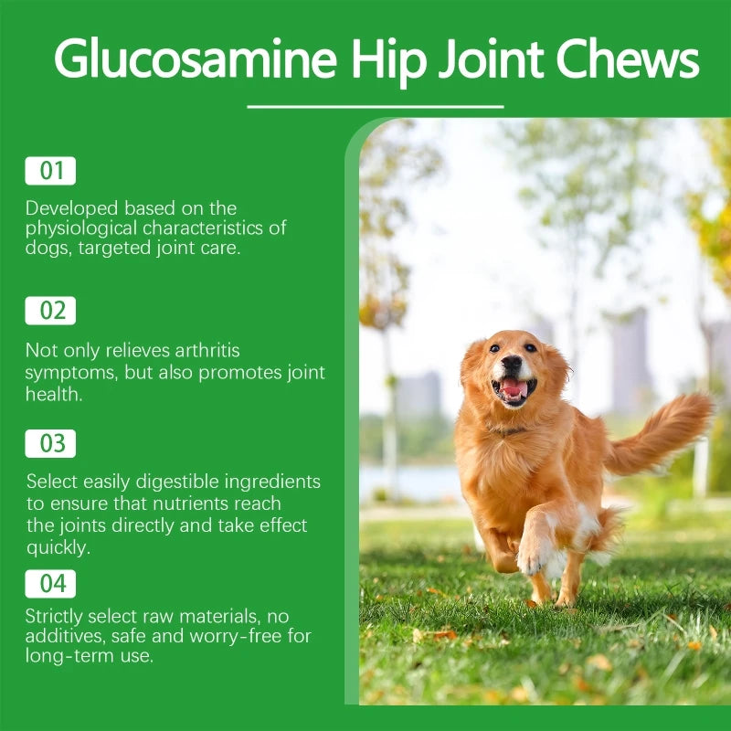 Joint Supplements Tablets for Dogs 80Pack Activity Reduce Hip Care Support drop ship