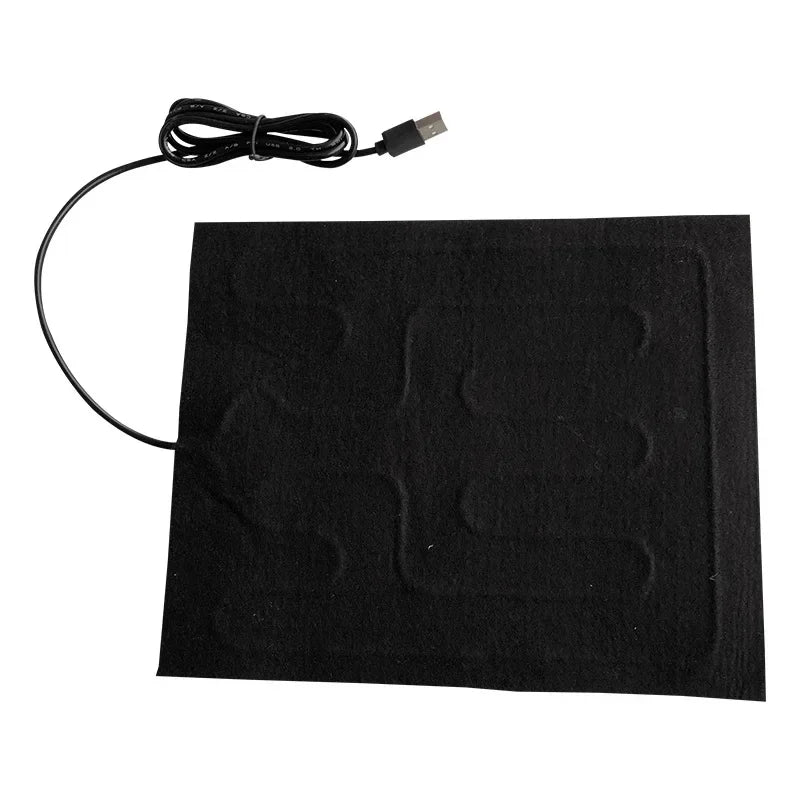 USB Heating Film Warm Folding Heated Sheet Waterproof Car Seat Mat Cushion Pet Reptile Winter Warm Climbing Outdoor Heating Pads