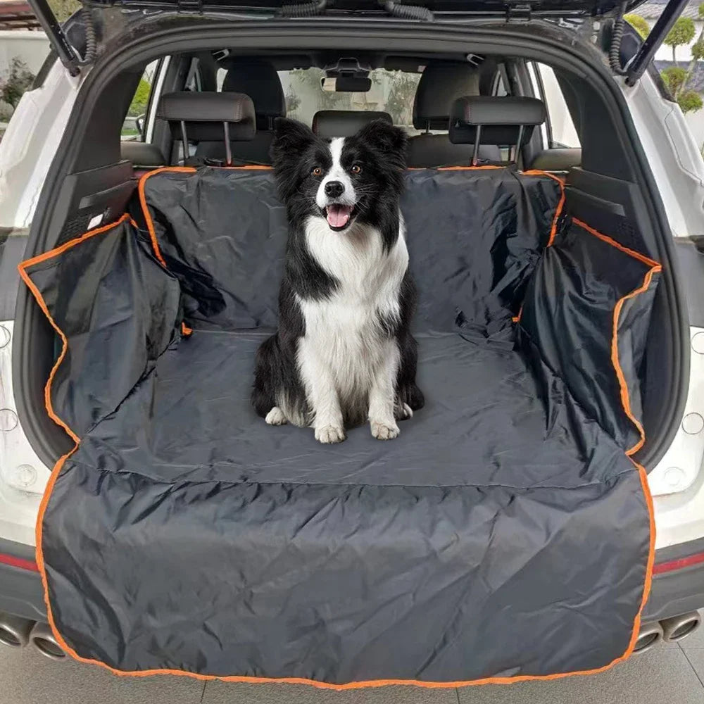 Dog Car Cushion Pet Car Cushion Trunk Rear Seat Isolation Seat Waterproof Pet Cargo Cover Dog Seat Cover Mat for SUVs Sedans