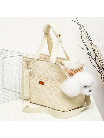Pet cat dog tote bag, no escape, portable, multifunctional, large capacity, breathable, horizontal bag, portable soft bag zwq