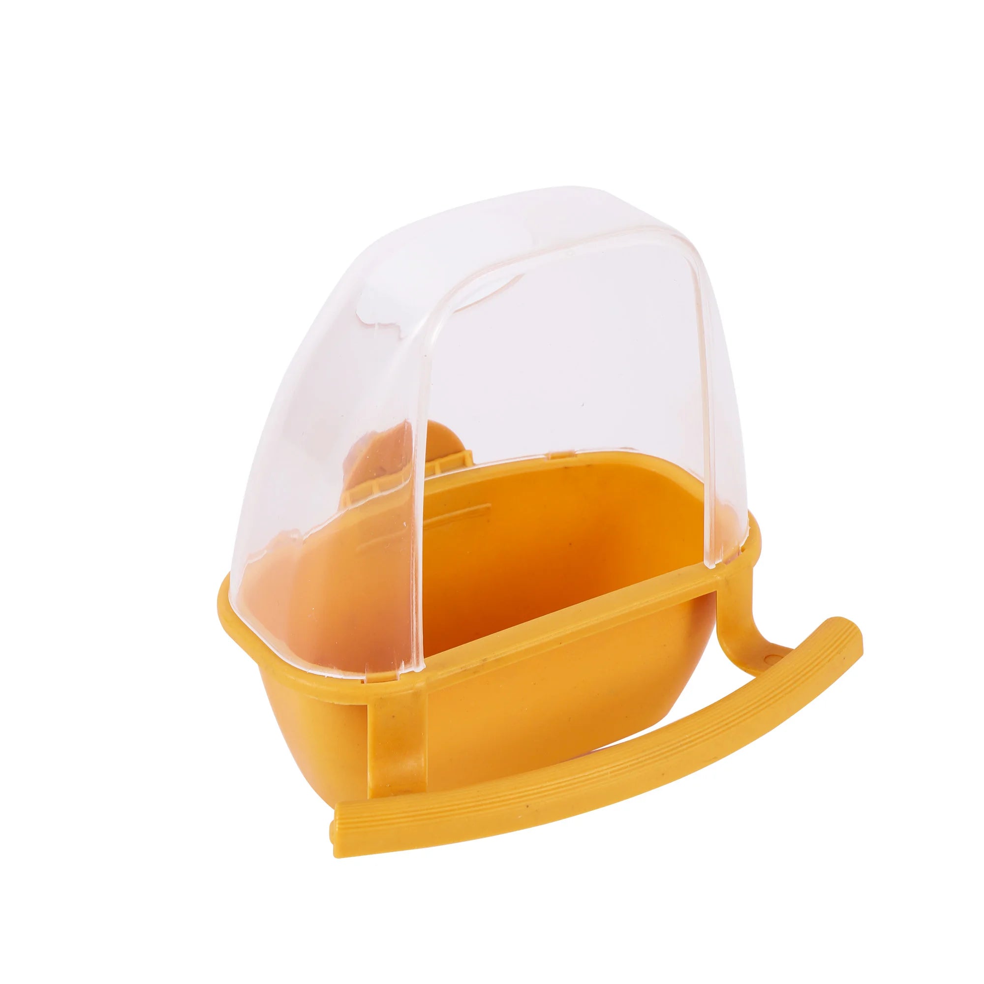 Bird Cage Feeder Parrot Birds Water Hanging Bowl Parakeet Feeder Box Pet Cage Plastic Food Container Bird Supplies 1 Pcs