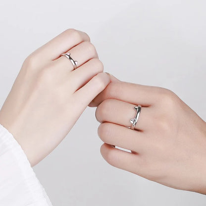 2pcs Y2K Cute Cat Paw Print Ring Women Girls Adjustable Cat Ears Paw Animal Finger Ring Couple Cartoon Little  Gift Jewelry