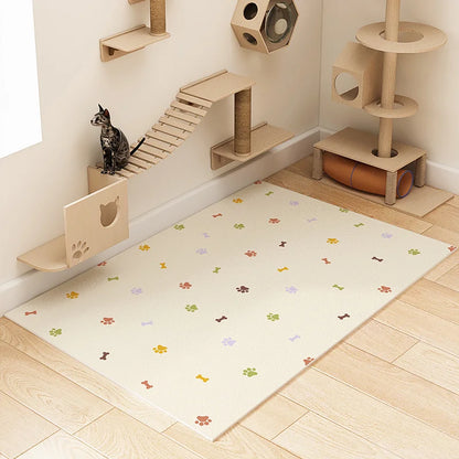 ペット用ゴミ箱 PVC防水・尿パッド付き犬用フェンス 犬小屋 滑り止めプラスチックカーペット 掃除不要