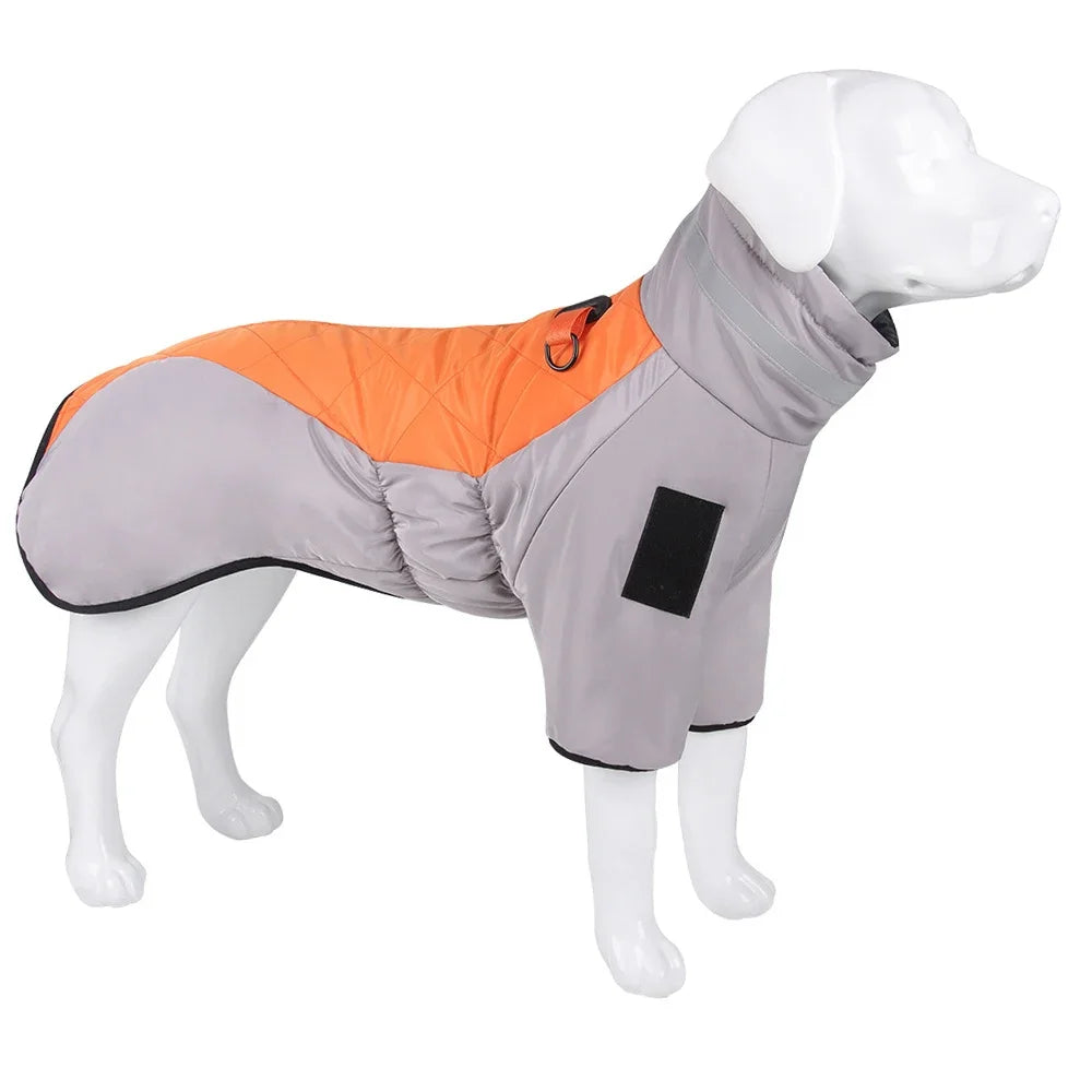 Big Dog Jacket Winter Warm Dog Clothes for Medium Large Dogs Waterproof Pet Coat Labrador Costume Golden Retriever Vest Overalls