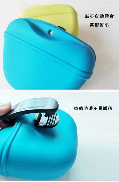 Dog Training Bag Silicone Snack Bags Outdoor Pet Waist Bags Portable Food Waist Bag Portable Treat Bait Feed Puppy Pet Supplies