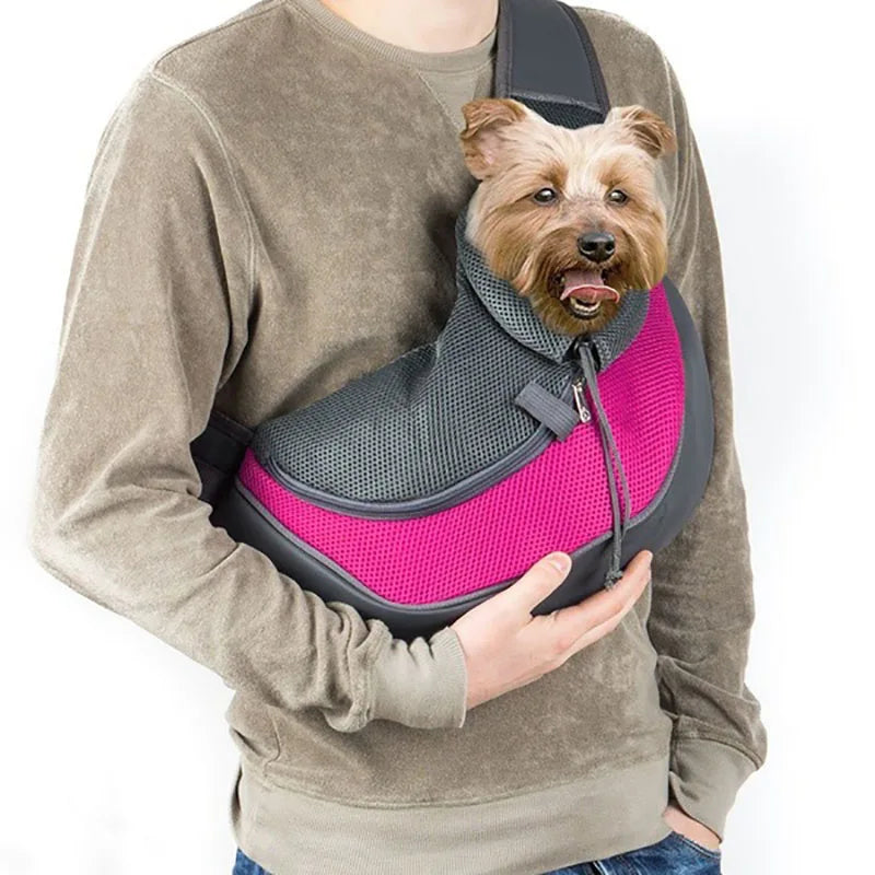 Pet Bag Portable dog Carrier Breathable Outdoor Travel cat Shoulder Bag Comfort Foldable dog carrier pet cat Cross-body Bags