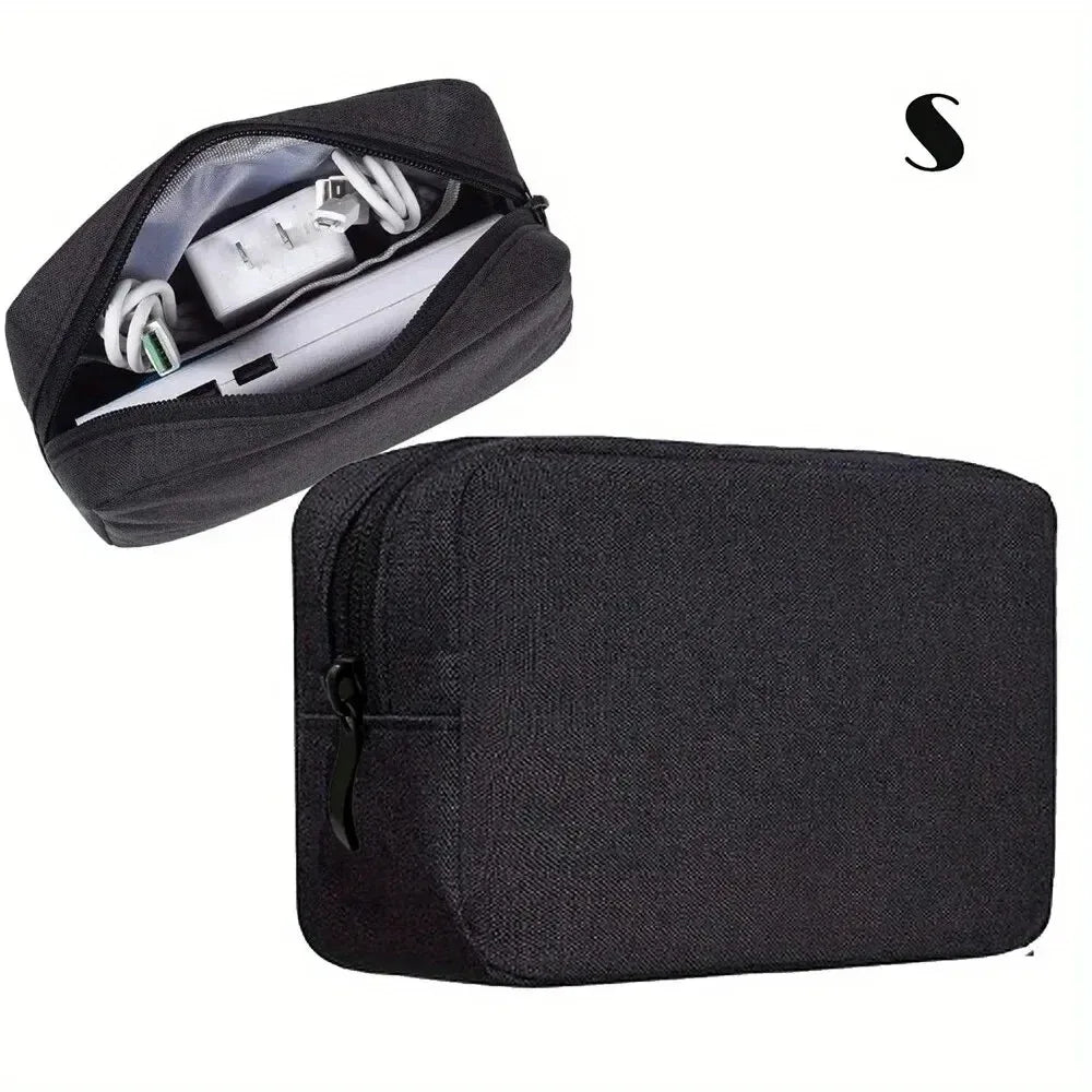 Digital Portable Organizer Case for Headphones Travel Closet Storage Bag Zipper Accessories Charger Data Cable USB Bag