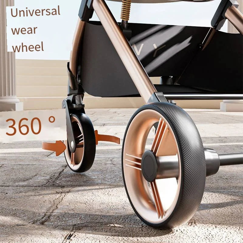Separable High-end Pet Stroller with Multifunctional Bag Separation Ultra Easy To Carry One Click Collection Cat Dog Stroller