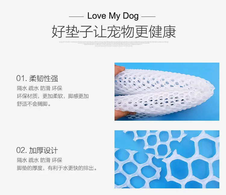 Rabbit Mats for Cages Rabbit Guinea Pig Hamster and Other Small Animal Cage Hole Mat Foot Pad Prevent Pets Skin Disease