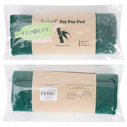Dog Pee Pad Reusable Washable Dog Urine Mat Bamboo Fiber Sofa Waterproof Absorbent Puppy Cat Training Diaper Mat Pet Supplies