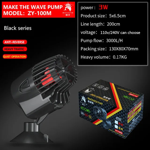 Wavemaker Wave Maker Water Pump for Aquarium Fish Tank Submersible Aerobic Pump Water Circulation Pump Flow Surf Pump 220-240V