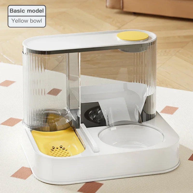 Automatic Feeder Cat Dog Food Bowl With Water Fountain Pet Large Food Storage Dispenser Container Puppy Pet Kitten Accessories