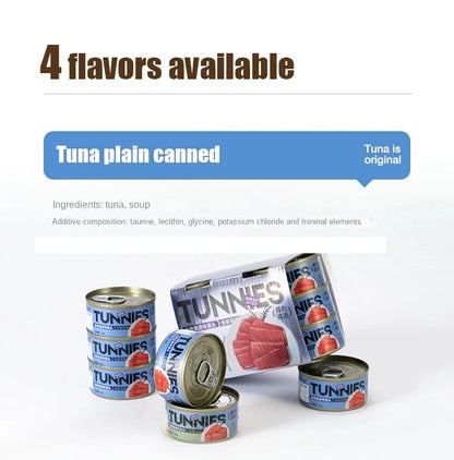 New Snacks Canned Cat Main Food Jar Gollum Sauce Steamed Chicken Breast Nutrition Hydrating Gill Wet Food