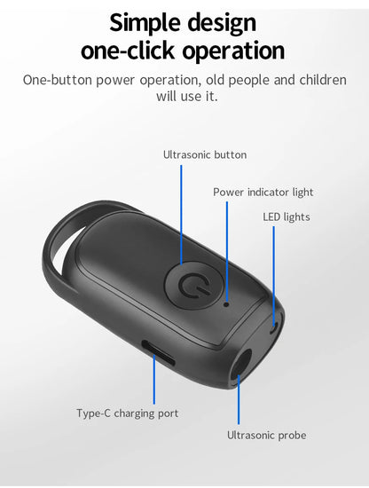 Mini Ultrasonic Dog Repeller Training Dog Stop Barking Smart Portable Outdoor Defense Dogs Anti-barking Training Device