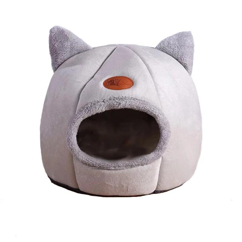 冬の猫用ベッド、深い眠りの快適さ、小さなマットバスケット、小型犬用ハウス、ペットテント、居心地の良い洞窟、屋内用キャマガト