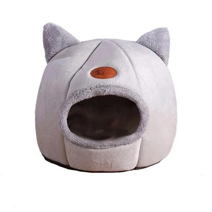 冬の猫用ベッド、深い眠りの快適さ、小さなマットバスケット、小型犬用ハウス、ペットテント、居心地の良い洞窟、屋内用キャマガト