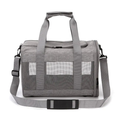 One Shoulder Polyester Pet Carrier Bag Breathable Mesh Simple Design Pet Bag Portable Handbag Style Pet Backpack Outdoor Travel