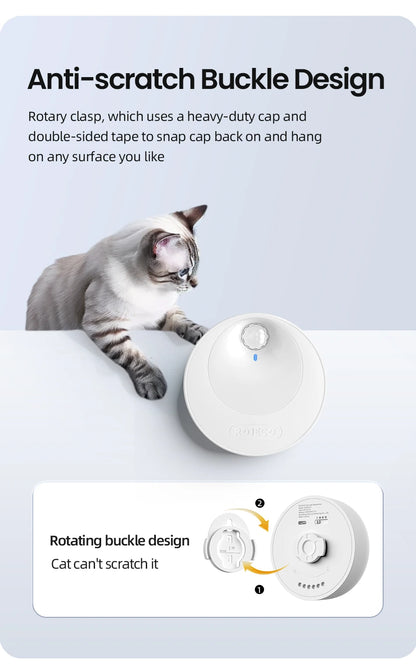 ROJECO Smart Cat Litter Deodoriser 4000mAh Cat Odor Purifier For Cat Litter Box Automatic Pet Toilet Deodorant Purifier Supplies