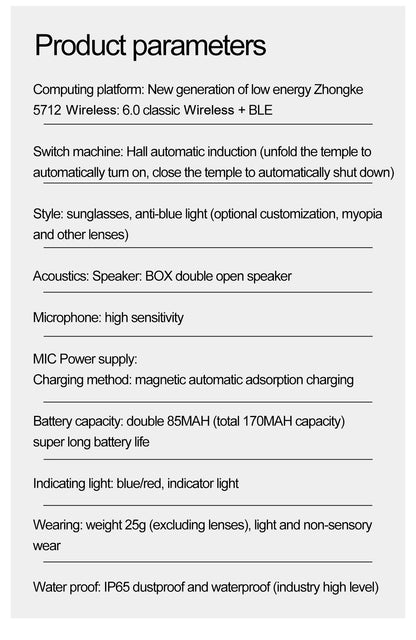 Smart Glasses Camera Remote Shoot Bluetooth Call Music Stereo Mic Men Touch Sunglasses AI Voice Assistant For Android IOS Phone