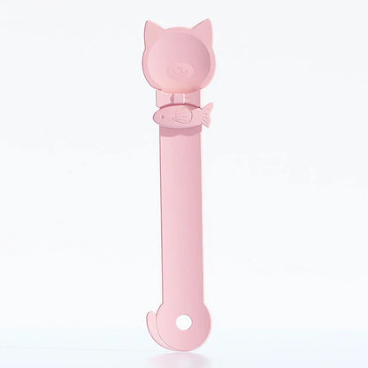 猫のしっぽの形をしたペット用給餌スプーン フードスプーン 猫用ストリップスクイーズ給餌ディスペンサー 屋内用 子犬用 子猫用 おやつ 液体フードスプーン