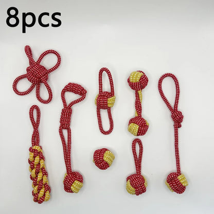 Wint Dog Cotton Rope For Relieving Boredom Grinding Toys Iarge And Medium-Sized Puppy Toys Dog nteractive Anti Bite Tug of War