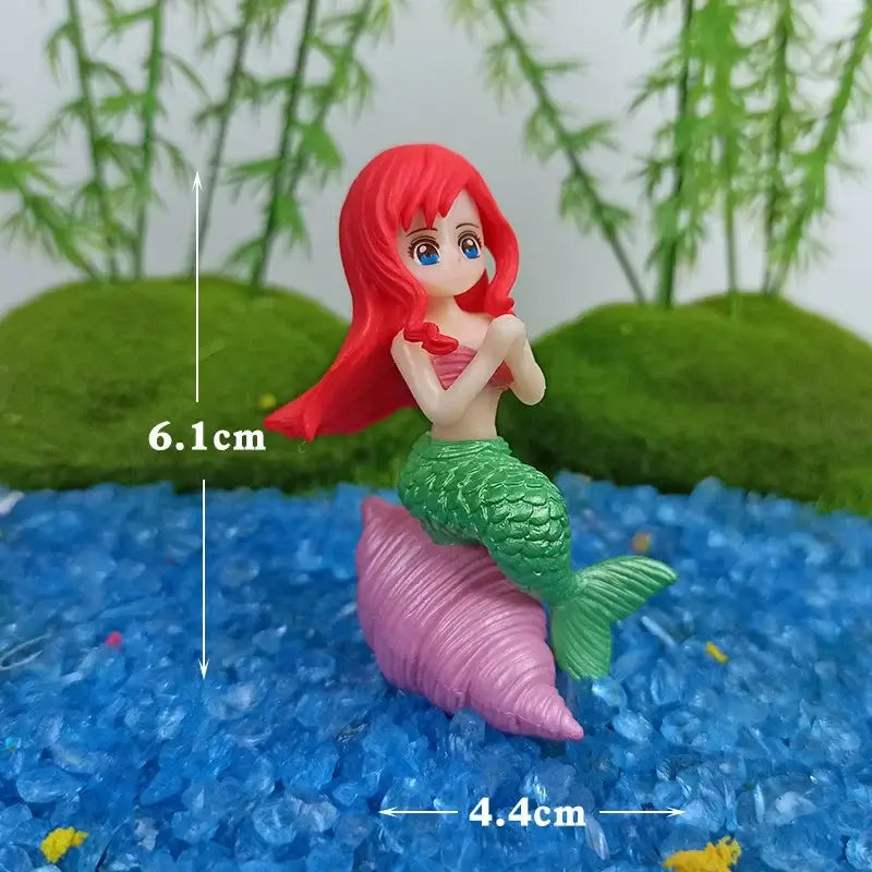 Pretty Mermaid Figurines for Aquarium Kawaii Artificial Mermaid Ornaments Fish Tank Handicrafts Desk Aquarium Decoration