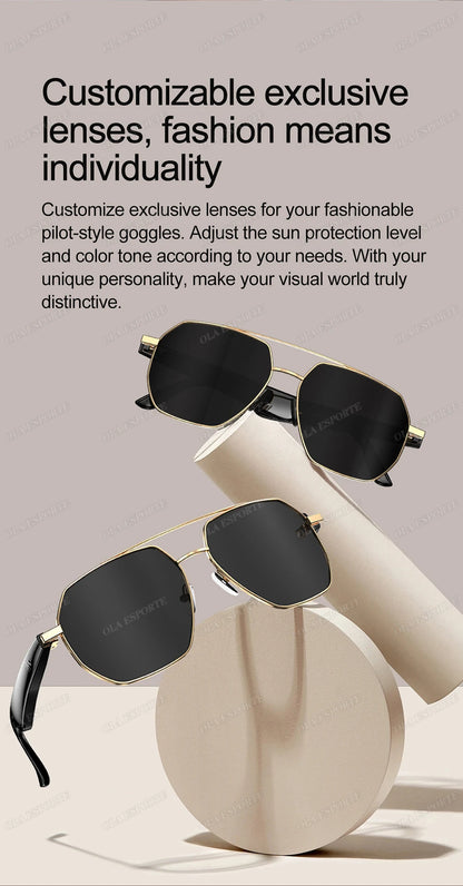AI Smart Glasses with ChatGPT4.0 Instant Translation 164 Languages Bluetooth Calls IP67 Waterproof HD Camera for Travel Business