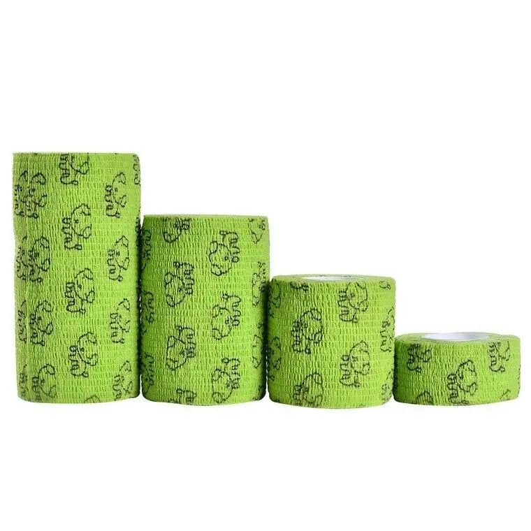 Medical Self Adhesive Elastic Bandage 5cm x 4.8m for Dogs Cats Pet Sports Wrap Tape Finger Joint Knee First Aid Kit Pet Tape