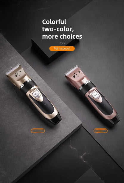 Rechargeable low-noise pet grooming clipper for dogs & cats