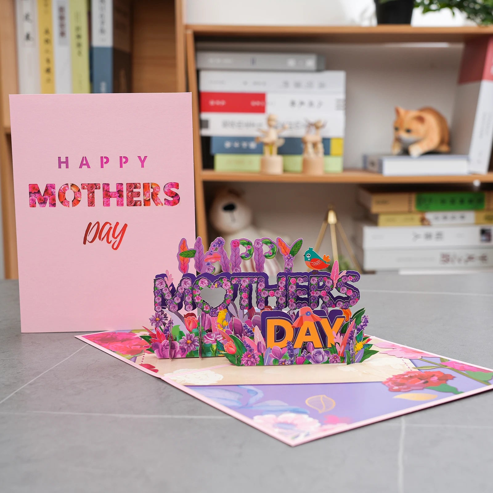 Pop-Up Flower Card Flora 3D Greeting Card for Birthday and Festivals