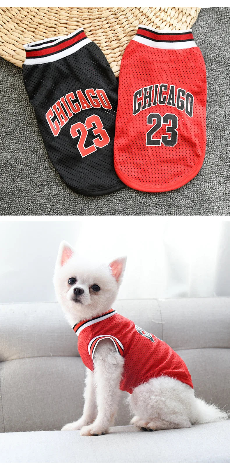 Summer Dog Clothes Mesh Breathable Sport Dog Jersey Basketball Clothes Puppy T-Shirt Summer Pet Cat Shirts For Small Large Dogs