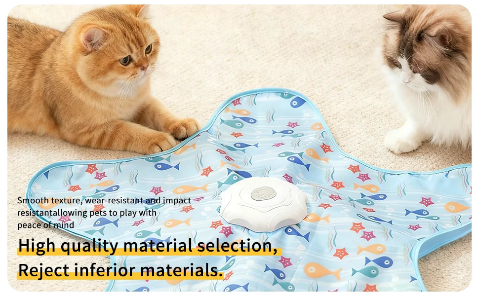 Cat Hunting Hood Toy Automatic Turntable Cat Teasing Stick Pet Game Hood Cat Interactive Hidden Hood Toy Consumes Cat Power