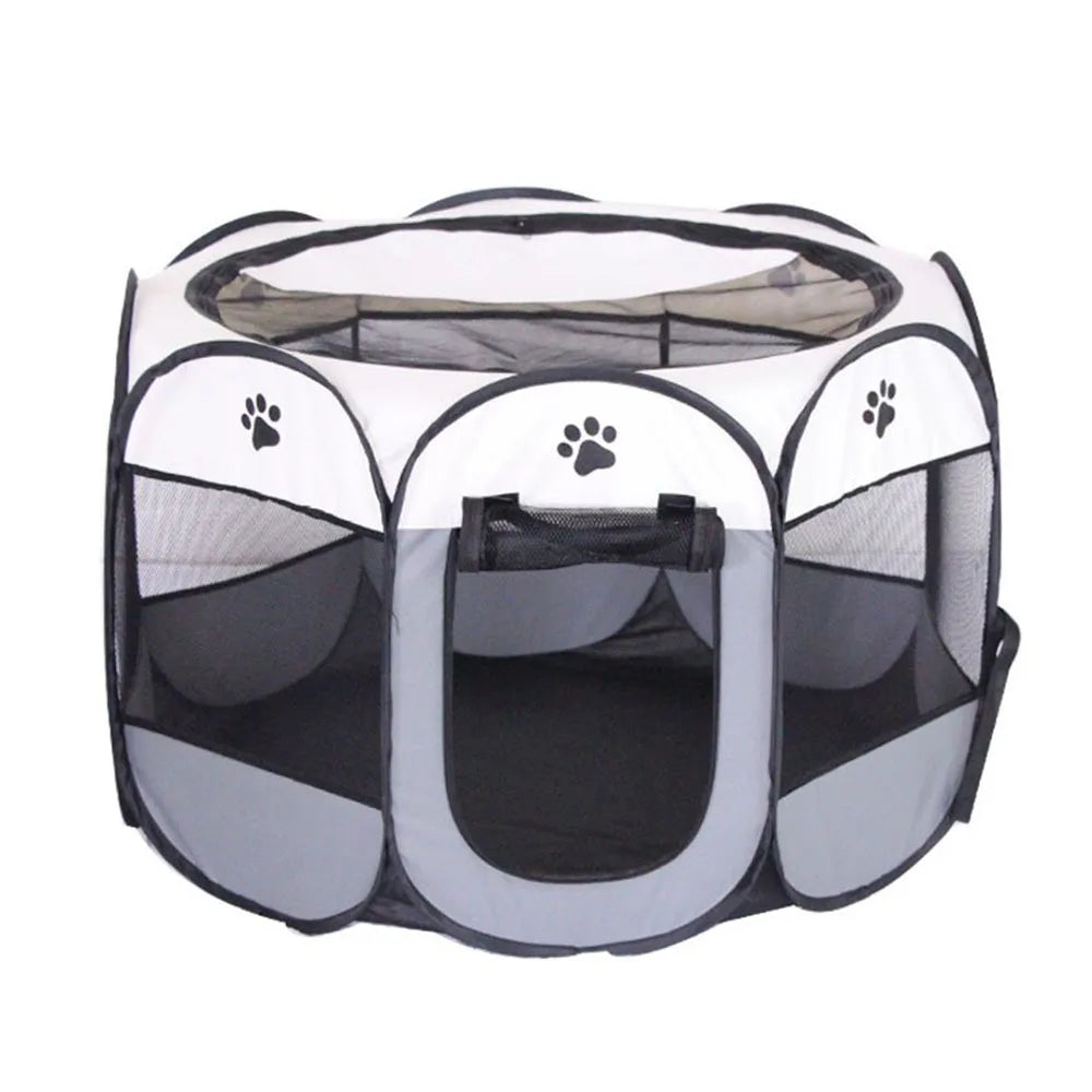 Foldable Cat Tent Pet Cage Fence Dog Playpen Outdoor Pet House For Small Large Dog Cat Kennel Portable Puppy Shelter