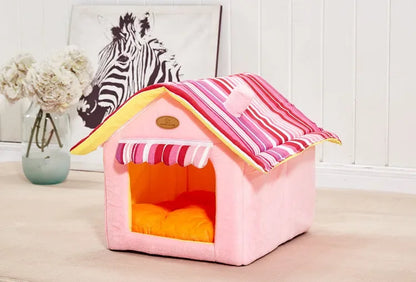 Soft Indoor Pet Tent House for Small to Medium Dogs & Cats