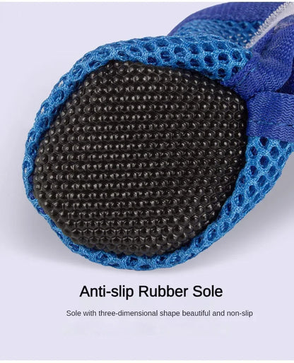 Non-slip Dog Boots for Small & Medium Dogs, 4pc Set