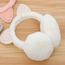 New Lovely Winter Warm Cat Ear Warmers Glitter Ears Plush Earmuffs for Women Playful Girls Ear Muffs Cold Protection Warm Hot