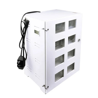 Pet Reptiles Acrylic Feeding Box 4 Layers Breeding Tank Insect Spider Turtle Cage with Heating Pad and Thermometer for Amphibian