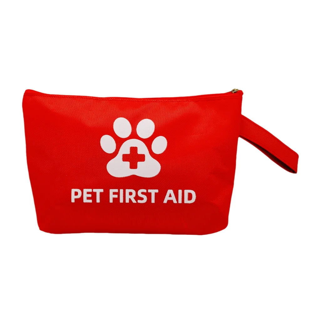 Pet Emergency Kit Dog Cat Travel Kit for Waterproof Resistant High Visibility Reflective First Aid Pouch Dog Camping Essentials