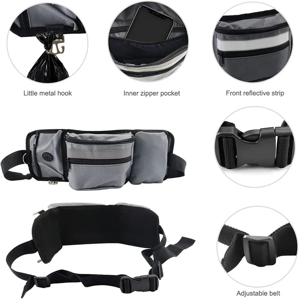 Dog Treat Pouch for Training Outdoor Dog Treat Pouch Training Feeding Bag Large Capacity Pet Trainer Reward Waist Bag Dog Supply