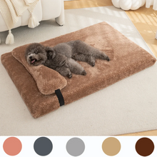 warm dog bed, calming dog bed, pillow pet bed, washable dog bed, orthopedic pet bed, plush pet bed, large dog bed, medium dog bed, small dog bed, cat calming bed, removable cover pet bed, winter dog bed, soft dog mat, luxury dog sofa